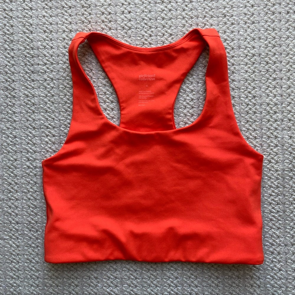 Girlfriend Collective Cherry Red Sports Bra